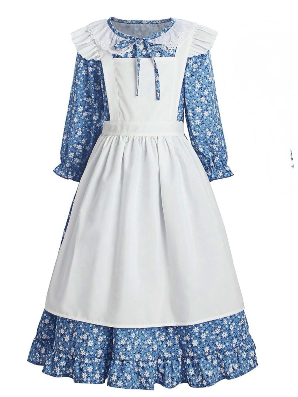 NWT ReliBeauty Pioneer Girl Dress Colonial Prairie Costume Size 150 10/12